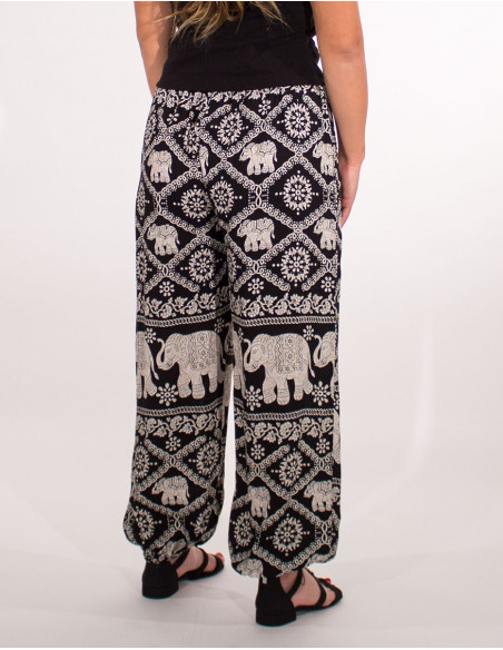 Pantalon viscosa thai elefante aladin 