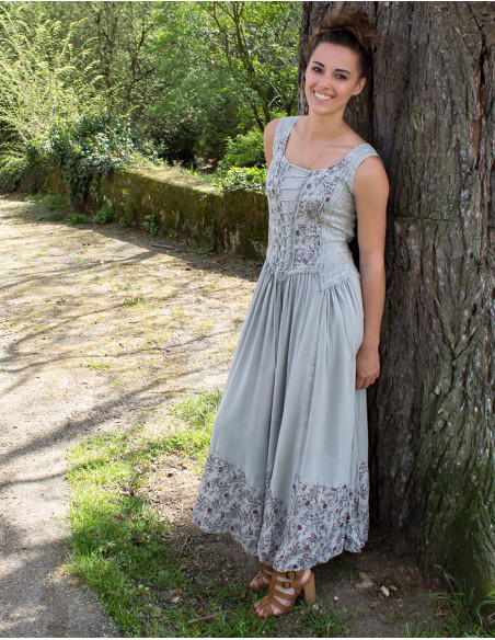 Vestido largo viscosa sw tirantes