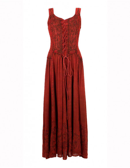 Vestido largo viscosa sw tirantes