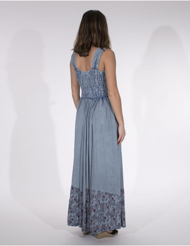 Vestido largo viscosa sw tirantes