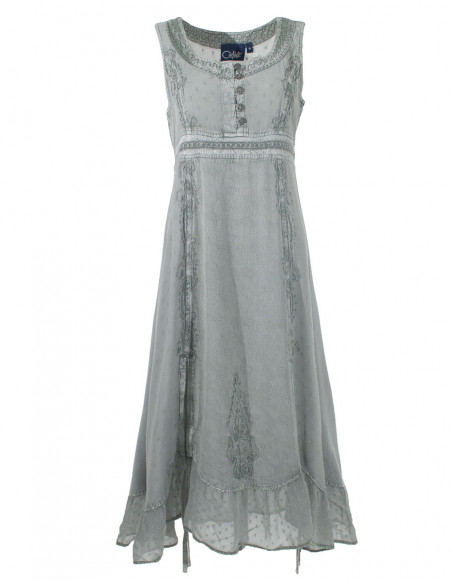 Vestido viscosa sw sin mangas 