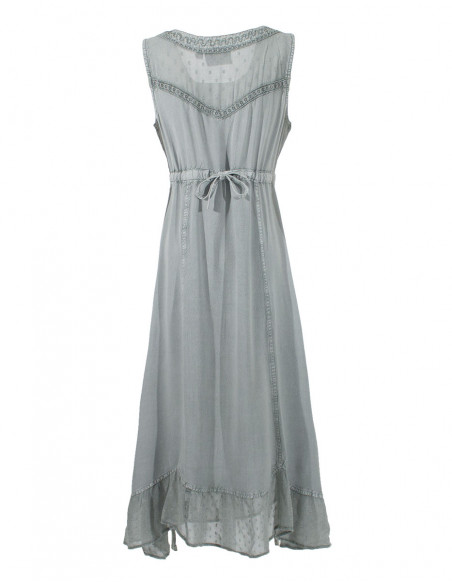 Vestido viscosa sw sin mangas 