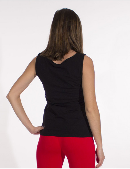 Camiseta 95% algodon 5% elastano debardeur dibujo mandala