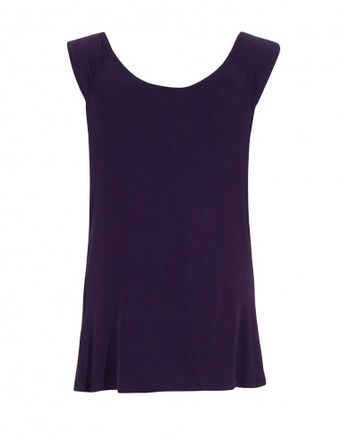 Camiseta 95% viscosa 5% elastano lisa cuello...