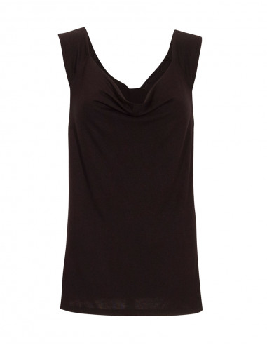 Camiseta 95% viscosa 5% elastano lisa cuello...