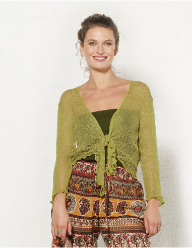 Chaqueta malla poliester red fina