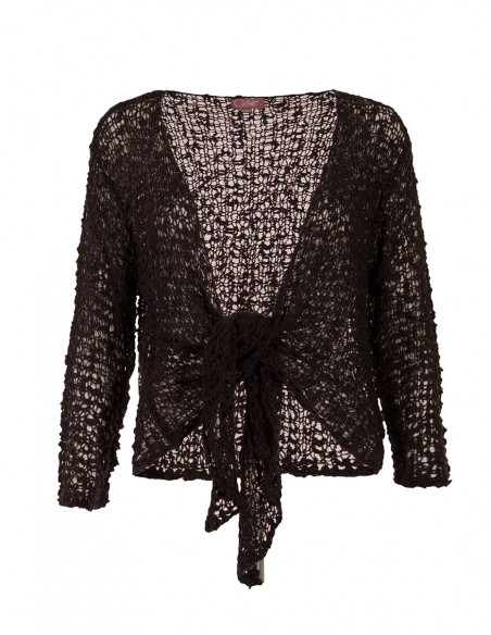 Chaqueta malla poliester popcorn