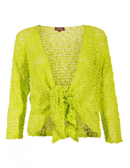 Chaqueta malla poliester popcorn