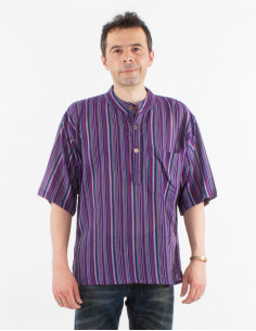 Camisa h algodon rayas...