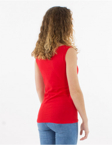 Camiseta 95% algodon 5% elastano debardeur...