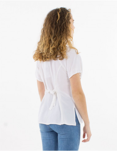 Blusa viscosa sw con bordados