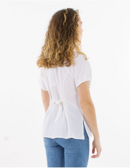 Blusa viscosa sw con bordados
