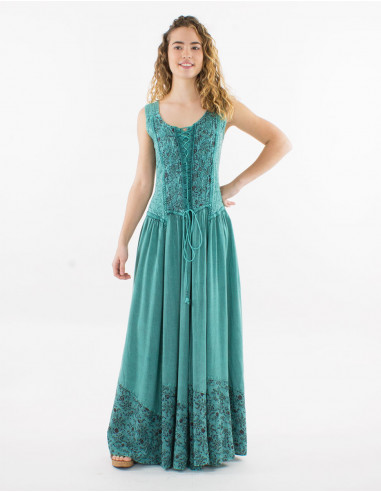 Vestido largo viscosa sw tirantes