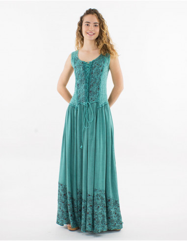 Vestido largo viscosa sw tirantes