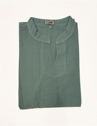 Camisa H algodon fino sw cuello v  mangas cortas