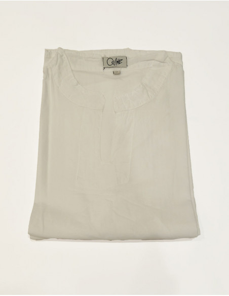 Camisa H algodon fino sw cuello v  mangas cortas
