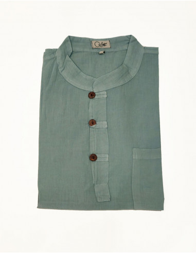 Camisa H algodon fino sw 3 botones  mangas cortas