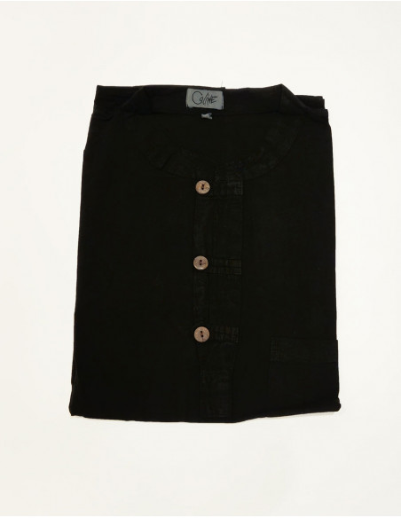 Camisa H algodon fino sw 3 botones  mangas cortas