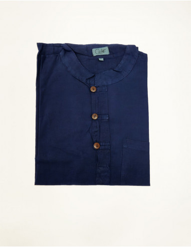 Camisa H algodon fino sw 3 botones  mangas cortas
