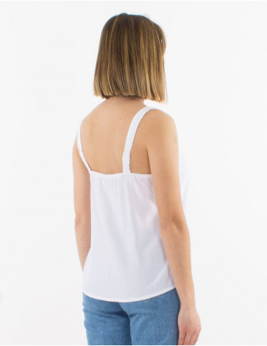 Top viscosa liso tirantes