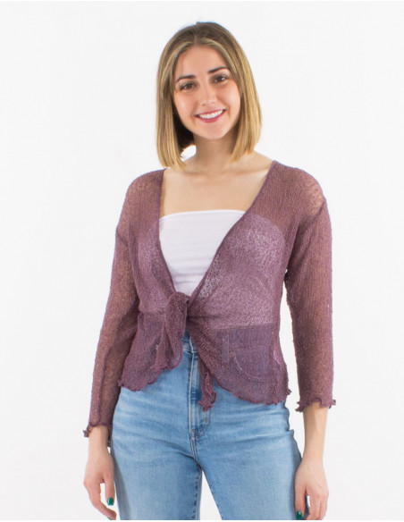 Chaqueta malla poliester red fina