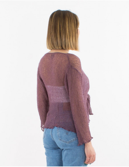 Chaqueta malla poliester red fina