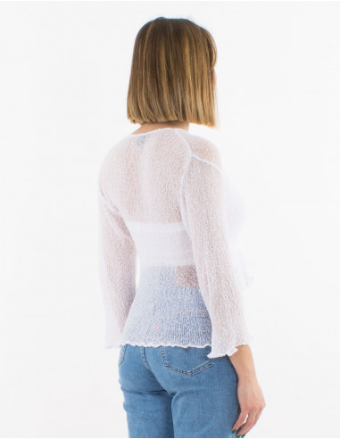 Chaqueta malla poliester red fina