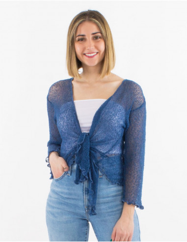 Chaqueta malla poliester red fina