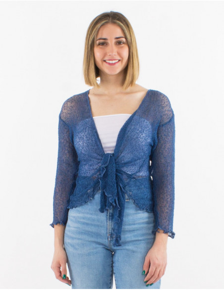 Chaqueta malla poliester red fina