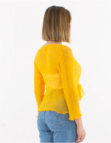 Chaqueta malla poliester red fina