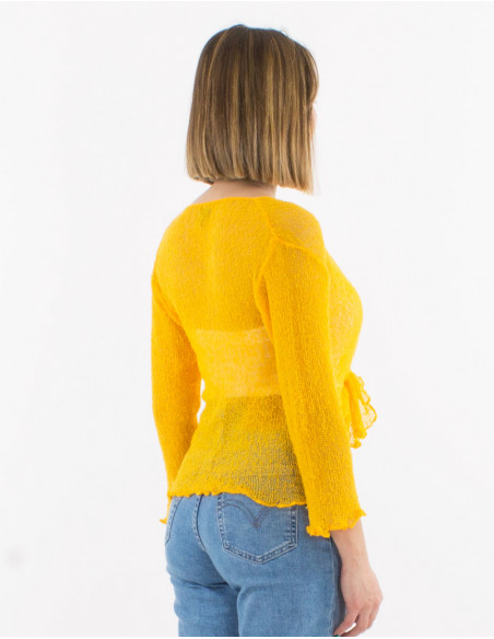 Chaqueta malla poliester red fina