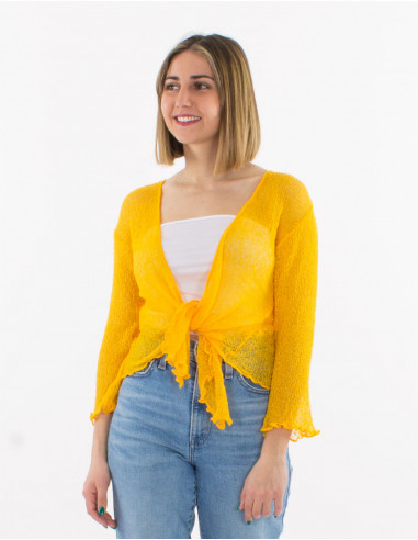 Chaqueta malla poliester red fina