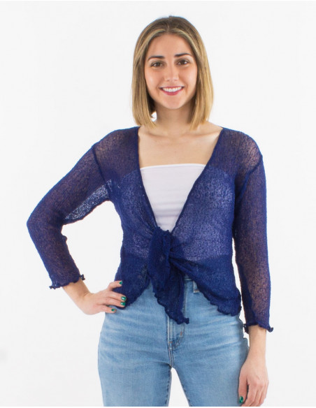 Chaqueta malla poliester red fina