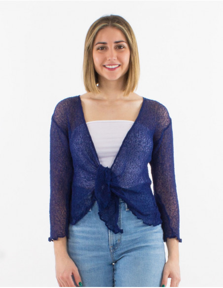 Chaqueta malla poliester red fina