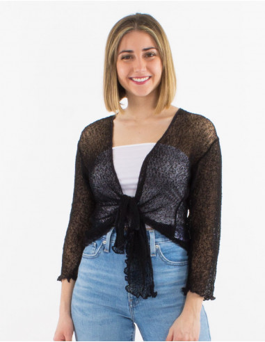 Chaqueta malla poliester red fina