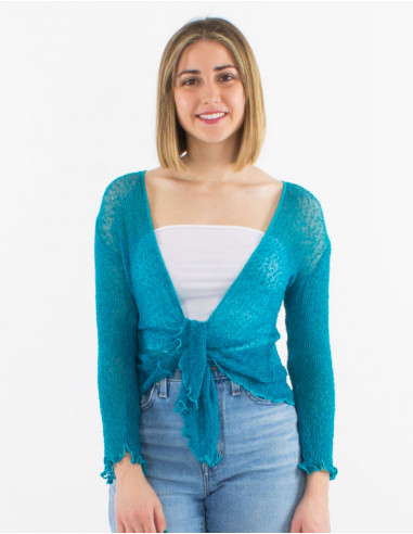 Chaqueta malla poliester red fina