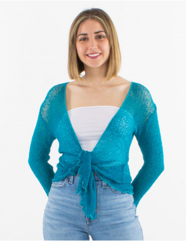 Chaqueta malla poliester red fina