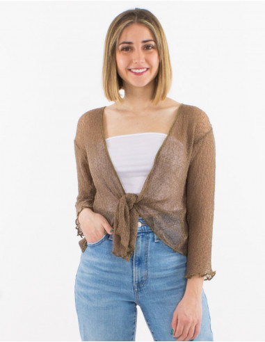 Chaqueta malla poliester red fina