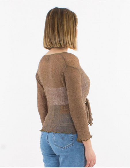 Chaqueta malla poliester red fina