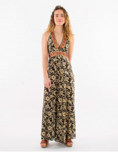 Vestido largo poliester...