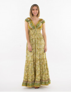 Vestido largo poliester... 2