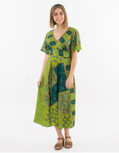 Vestido largo poliester... 2