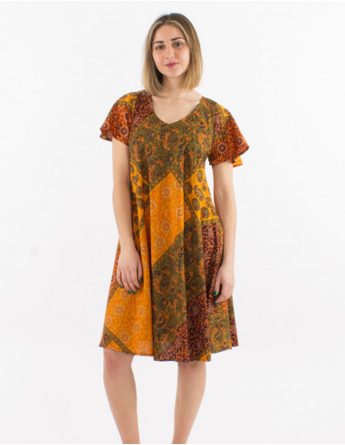 Vestido corto poliester tirantes cortos...