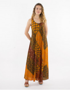 Vestido largo poliester...