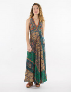 Vestido largo poliester...