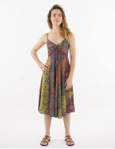 Vestido corto poliester... 2