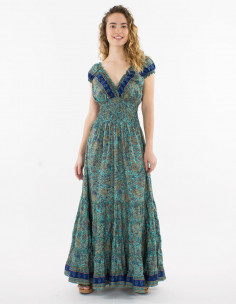 Vestido largo poliester...