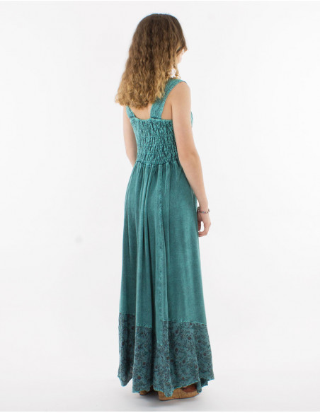 Vestido largo viscosa sw tirantes