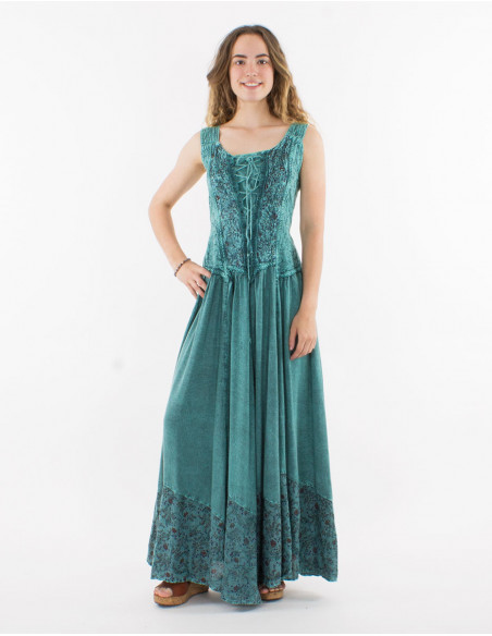 Vestido largo viscosa sw tirantes