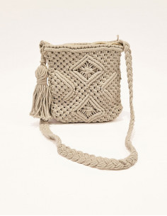 Bolso de macramé de algodón... 2
